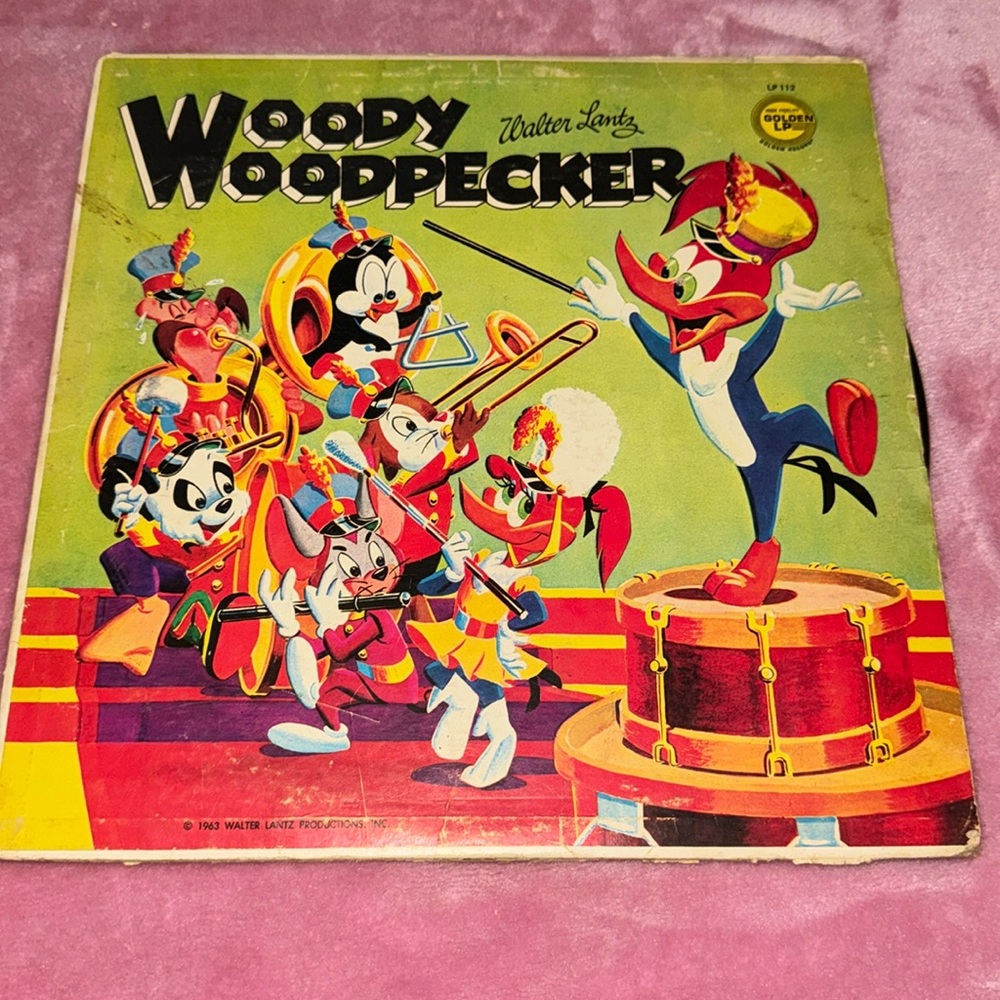 Vintage Woody Woodpecker Vinyl Record